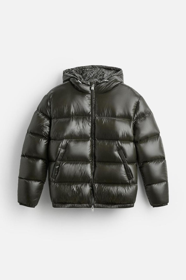 Men's Oversized Puffer Jacket with Hood