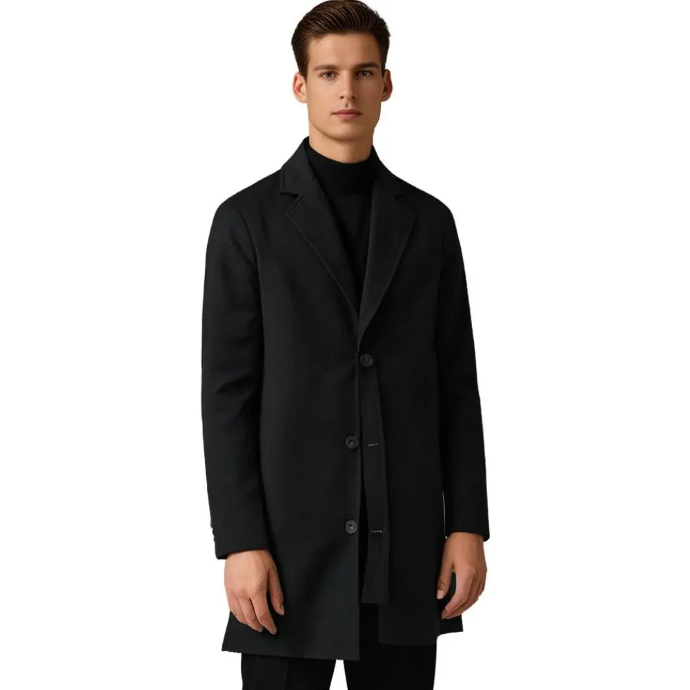 Men's Wool Blend Overcoat Regular Fit