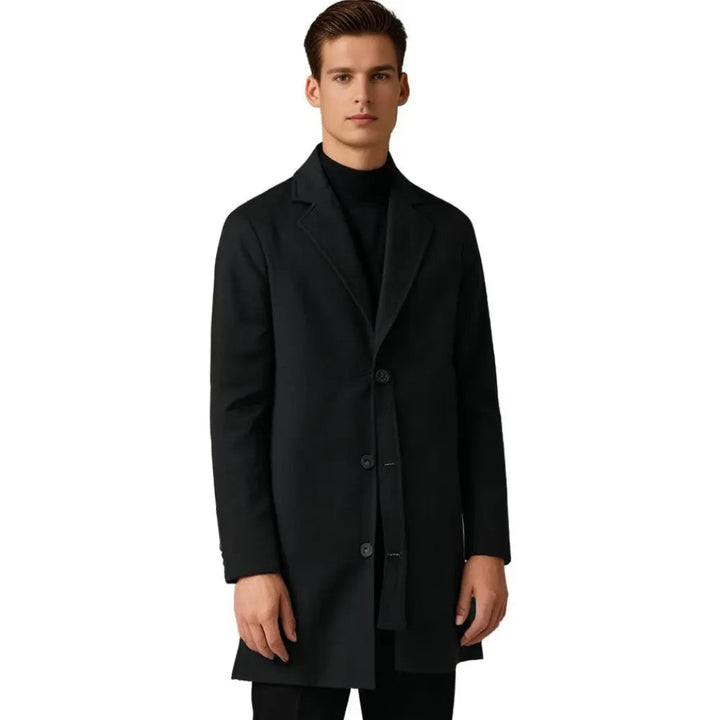 Men's Wool Blend Overcoat Regular Fit