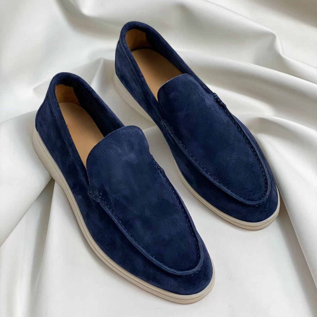 Men's Leather Slip-On Loafers with Comfort Fit