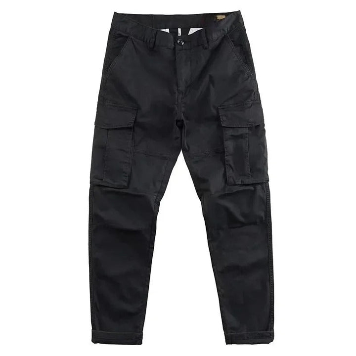 Men's Cotton Cargo Pants with Tapered Fit