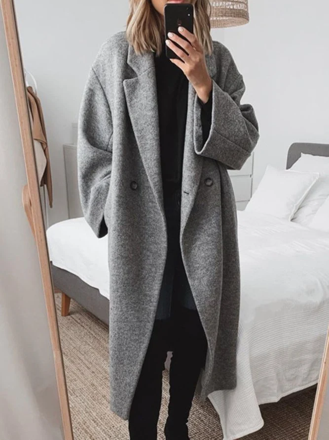 Women's Long Tailored Overcoat in Regular Fit