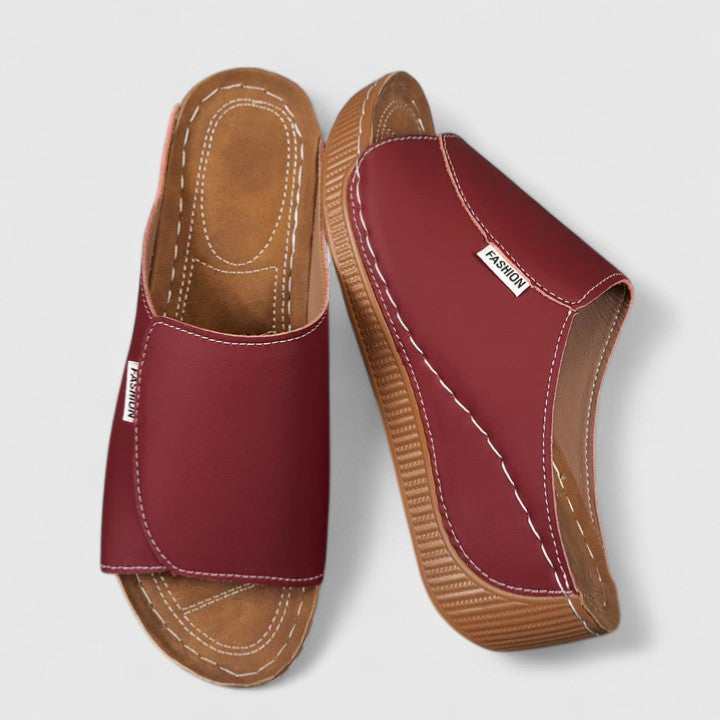 Orthopedic Slip On Wedge Sandals