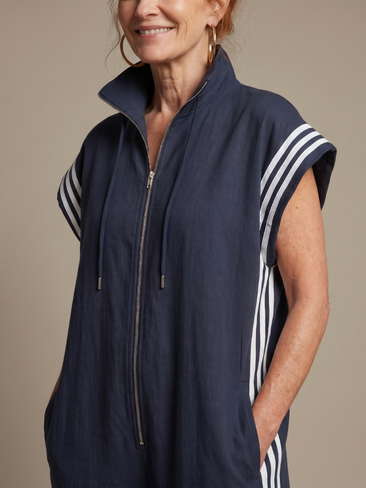 Women's Sleeveless Track Jumpsuit