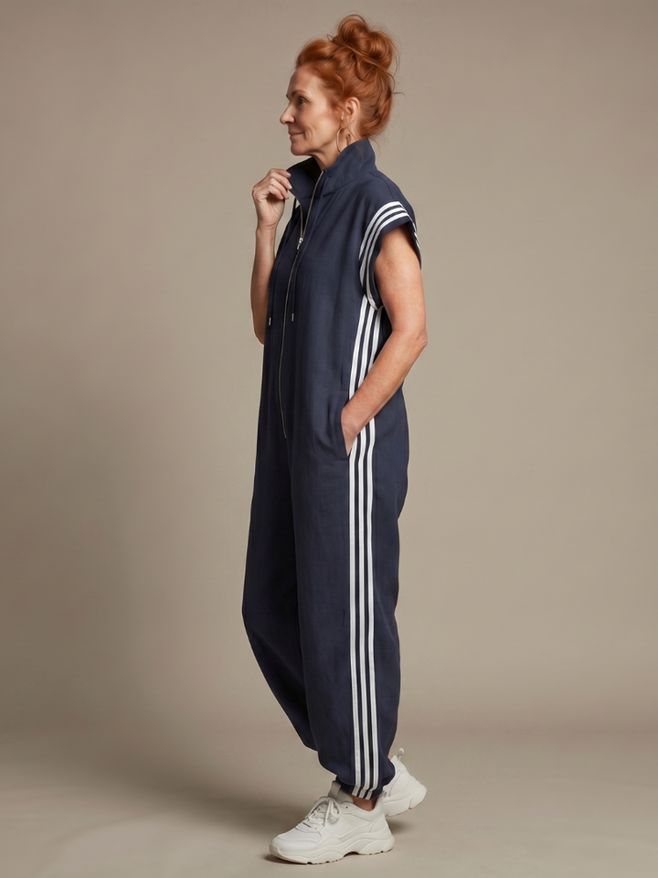 Women's Sleeveless Track Jumpsuit