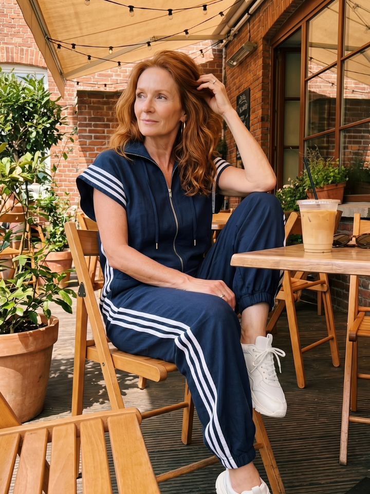 Women's Sleeveless Track Jumpsuit