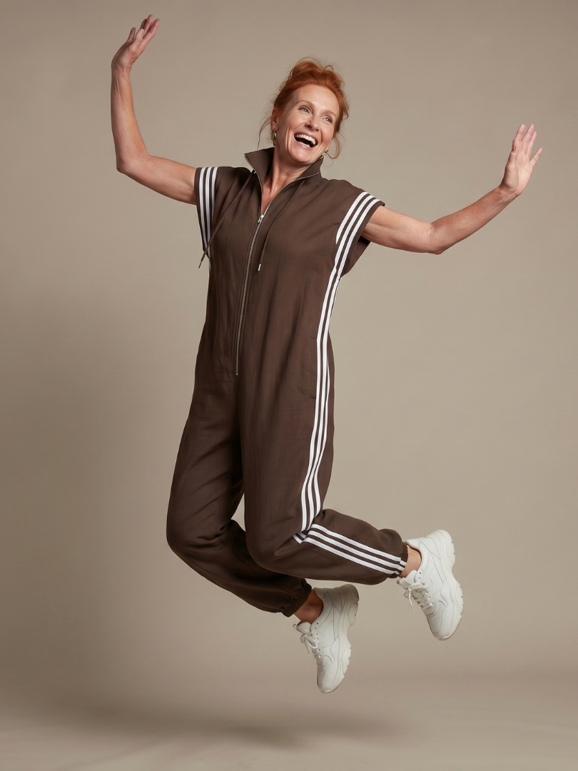 Women's Sleeveless Track Jumpsuit