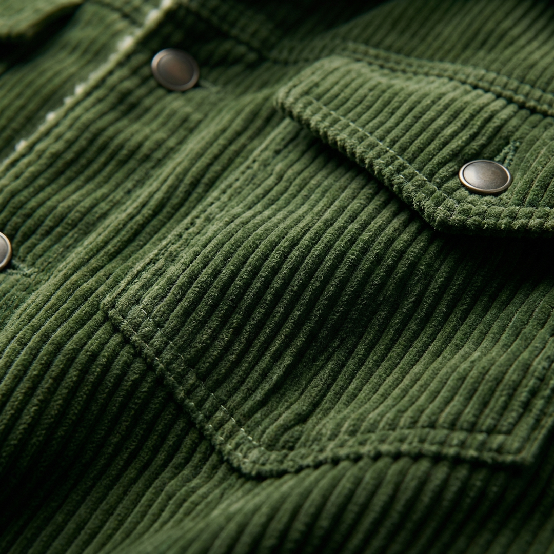 Men's Sherpa-Lined Corduroy Trucker Jacket in a Tailored Fit