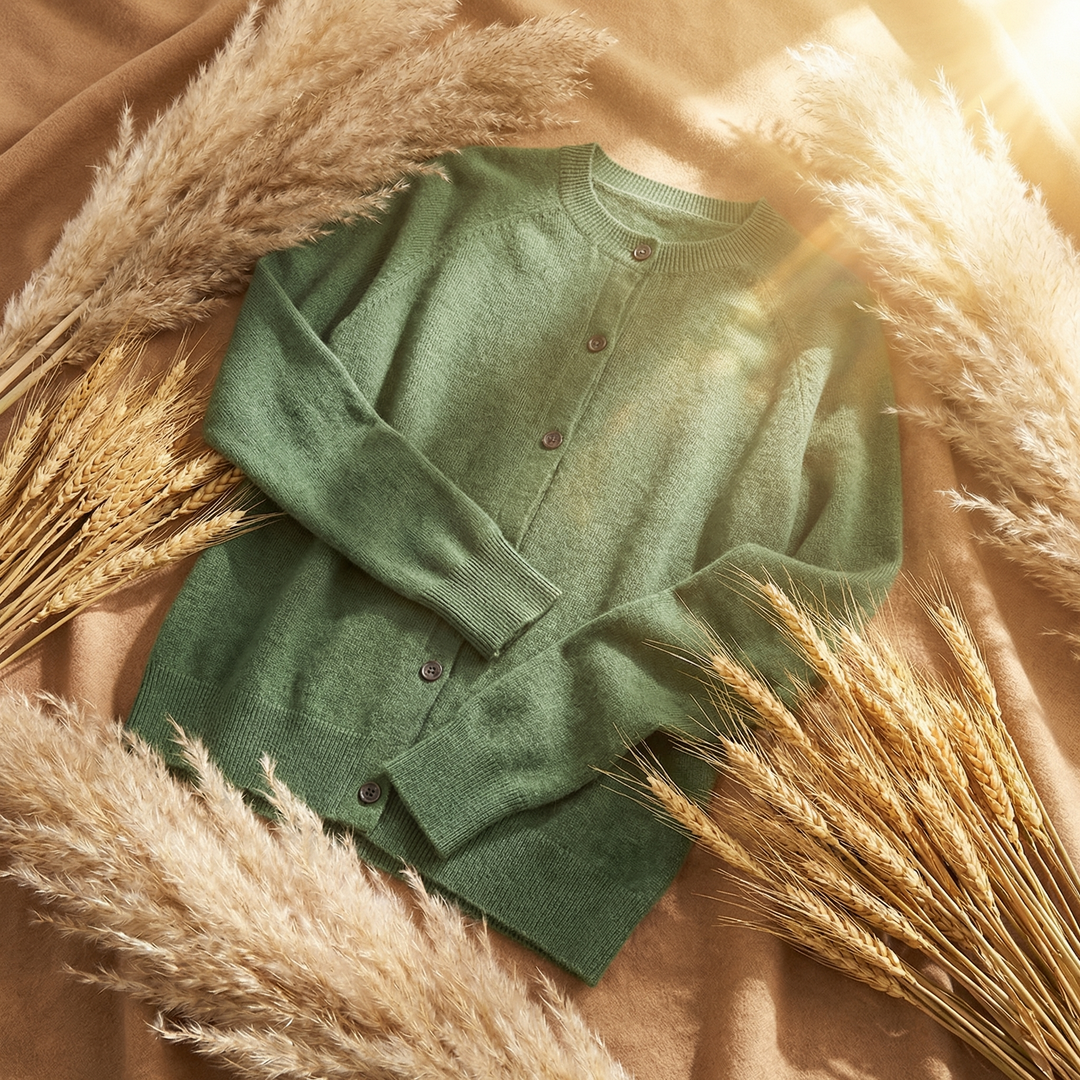 Women's Crew Neck Knit Cardigan