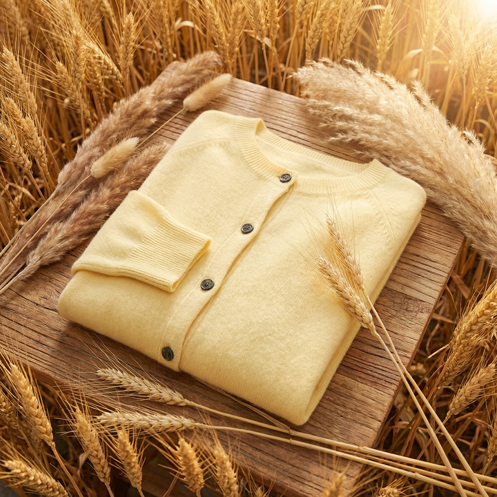Women's Crew Neck Knit Cardigan
