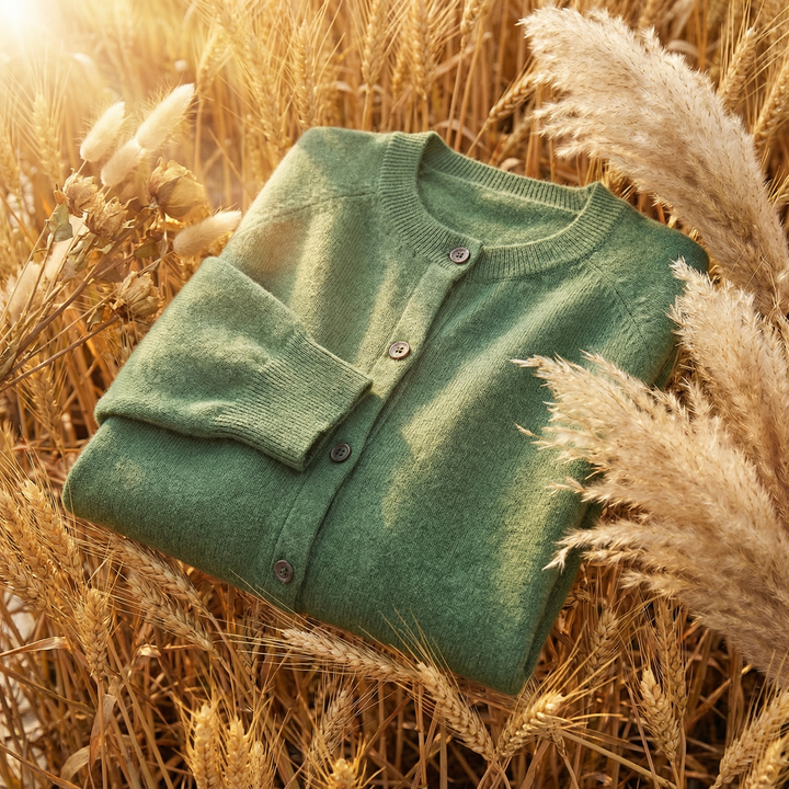 Women's Crew Neck Knit Cardigan