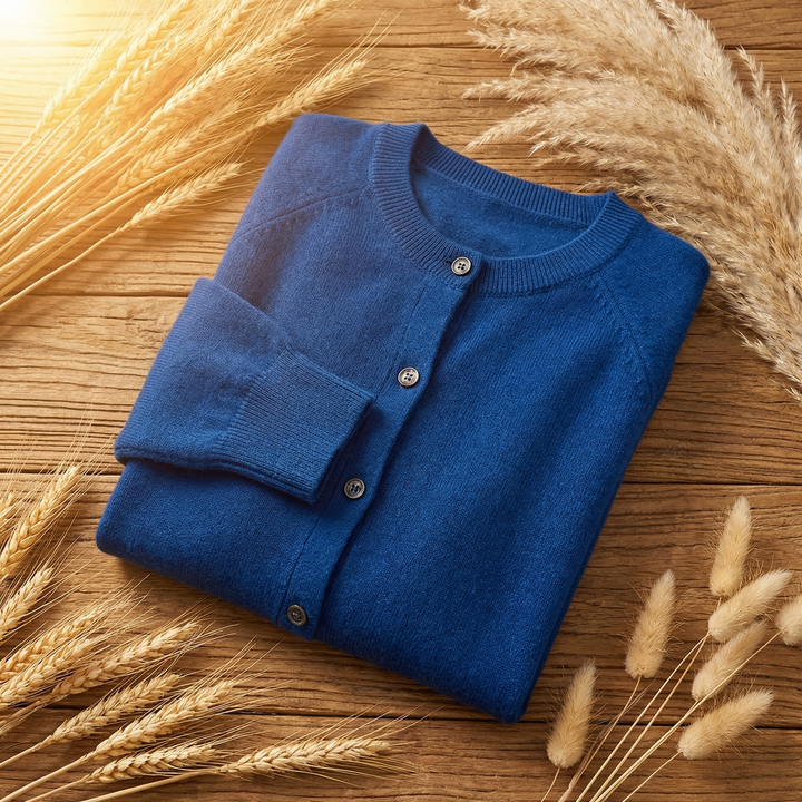 Women's Crew Neck Knit Cardigan