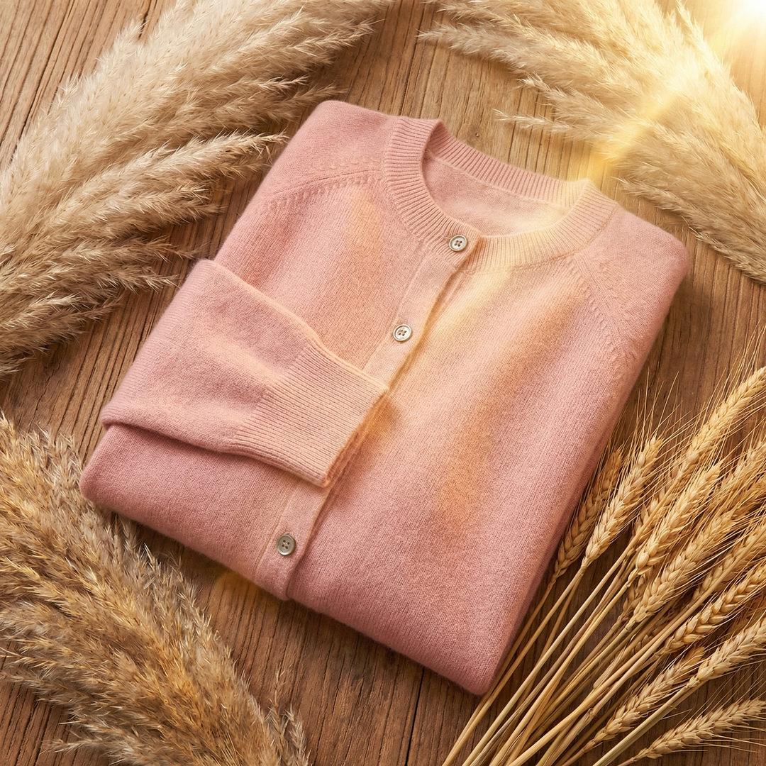 Women's Crew Neck Knit Cardigan
