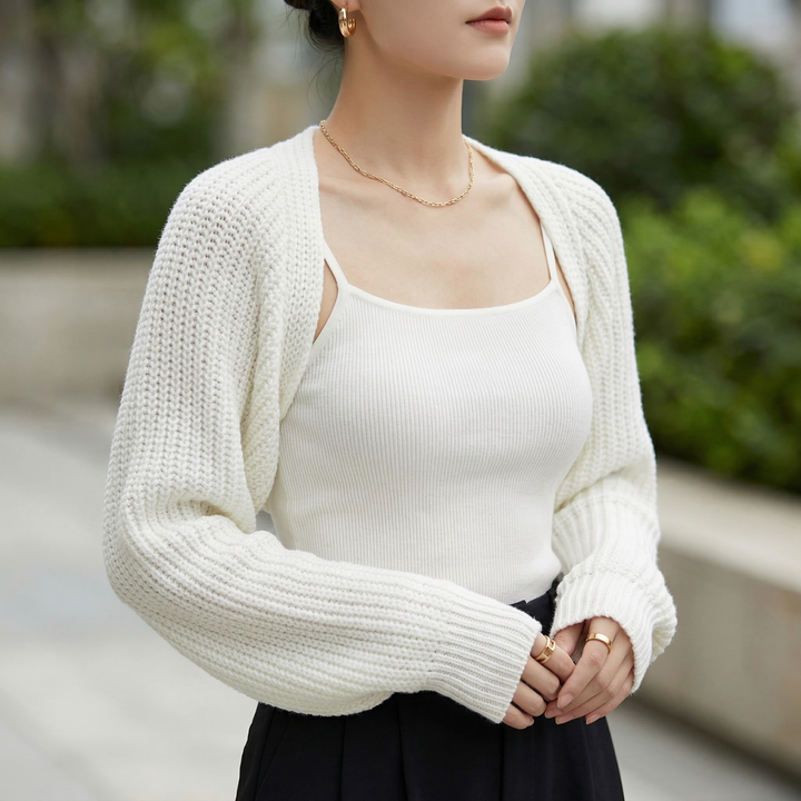 Women's Open Front Knit Shrug