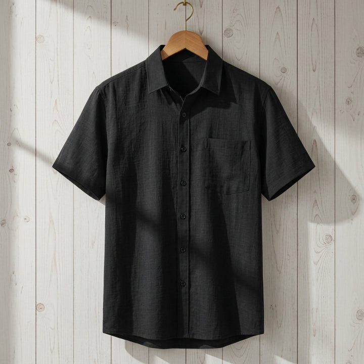 Men's Seersucker Textured Pocket Shirt