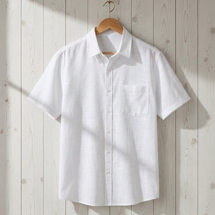Men's Seersucker Textured Pocket Shirt