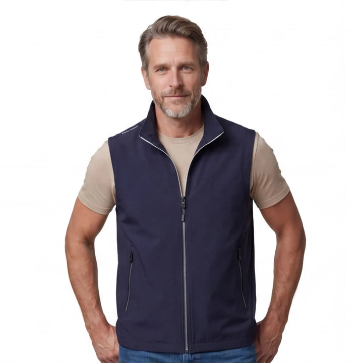 Zip-Up Utility Vest with Stand Collar