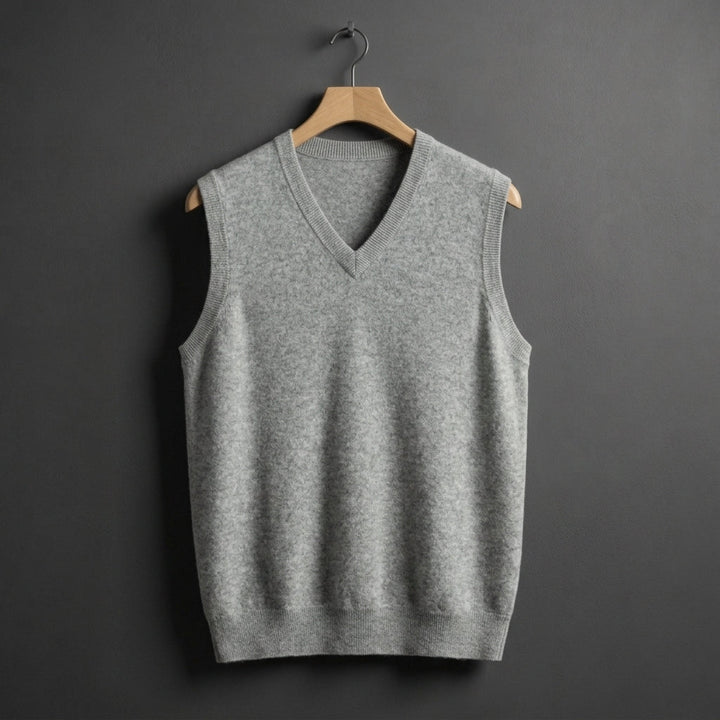 Cashmere Blend V-Neck Sweater Vest