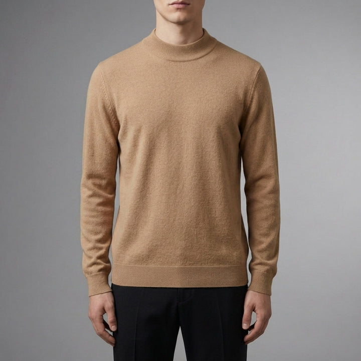 Men's Cashmere Blend Mock Neck Sweater