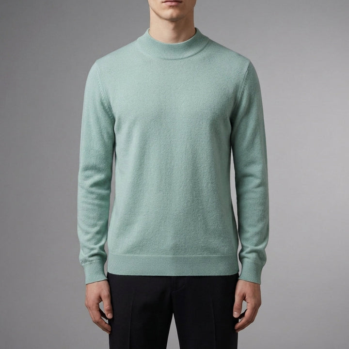 Men's Cashmere Blend Mock Neck Sweater