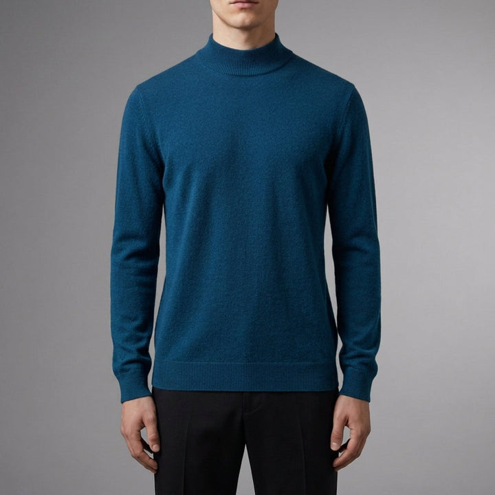 Men's Cashmere Blend Mock Neck Sweater