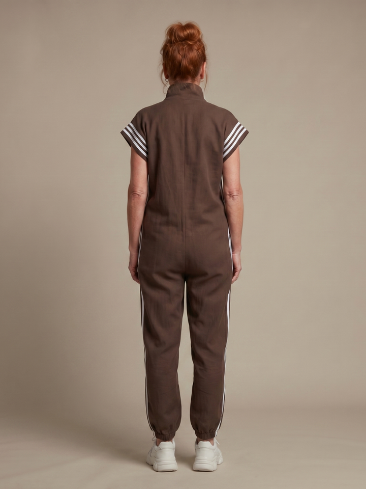 Women's Sleeveless Track Jumpsuit