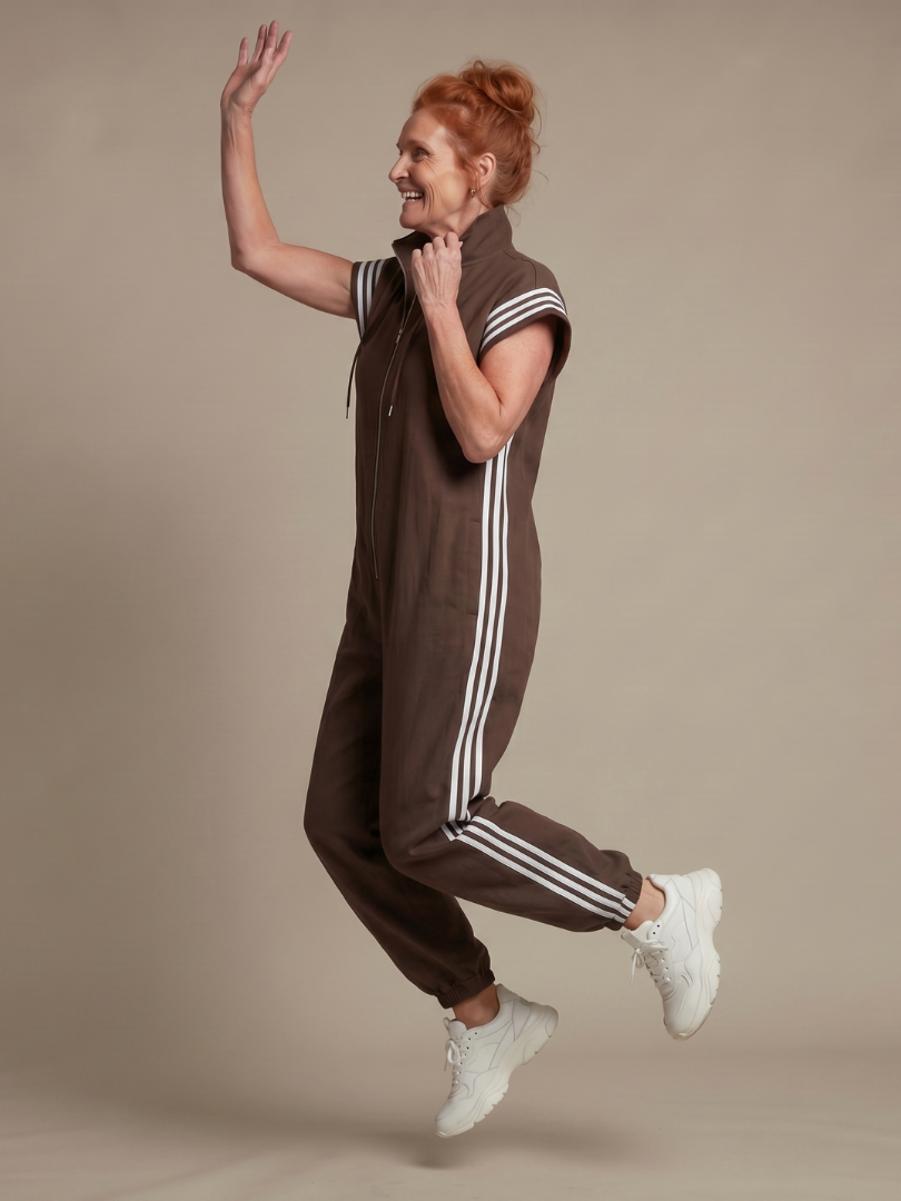 Women's Sleeveless Track Jumpsuit