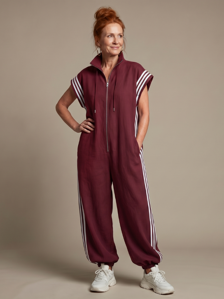 Women's Sleeveless Track Jumpsuit