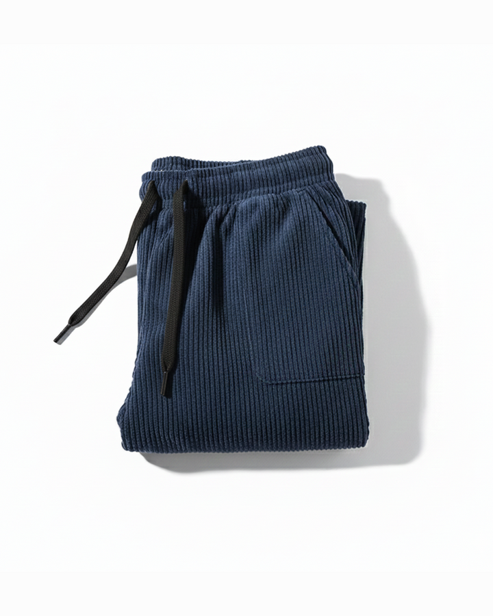 Men's Corduroy Jogger Sweatpants with Drawstring Waist