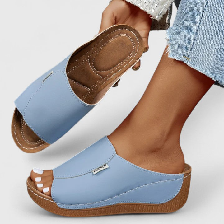 Orthopedic Slip On Wedge Sandals