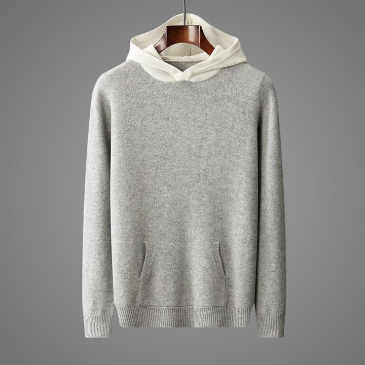 Lightweight Knit Hoodie Sweatshirt