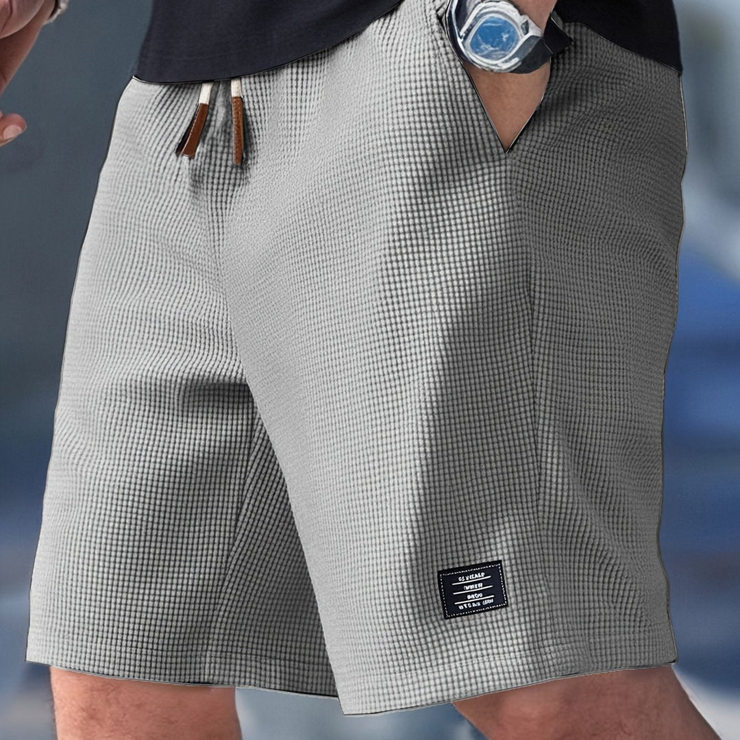 Men's Waffle Knit Drawstring Shorts