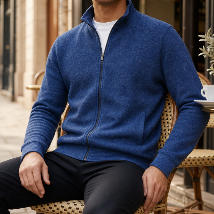 Men's Lightweight Fleece Full-Zip Jacket in Relaxed Fit