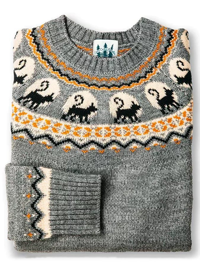 Women's Apple Fair Isle Knit Sweater