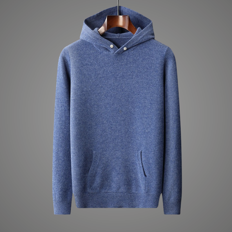 Lightweight Knit Hoodie Sweatshirt
