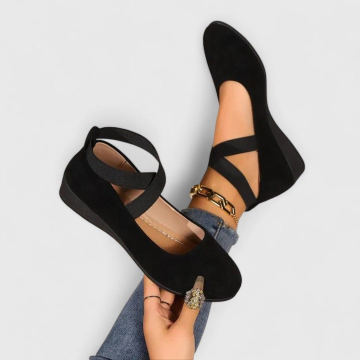 Women's Criss-Cross Strap Slip-On Flats