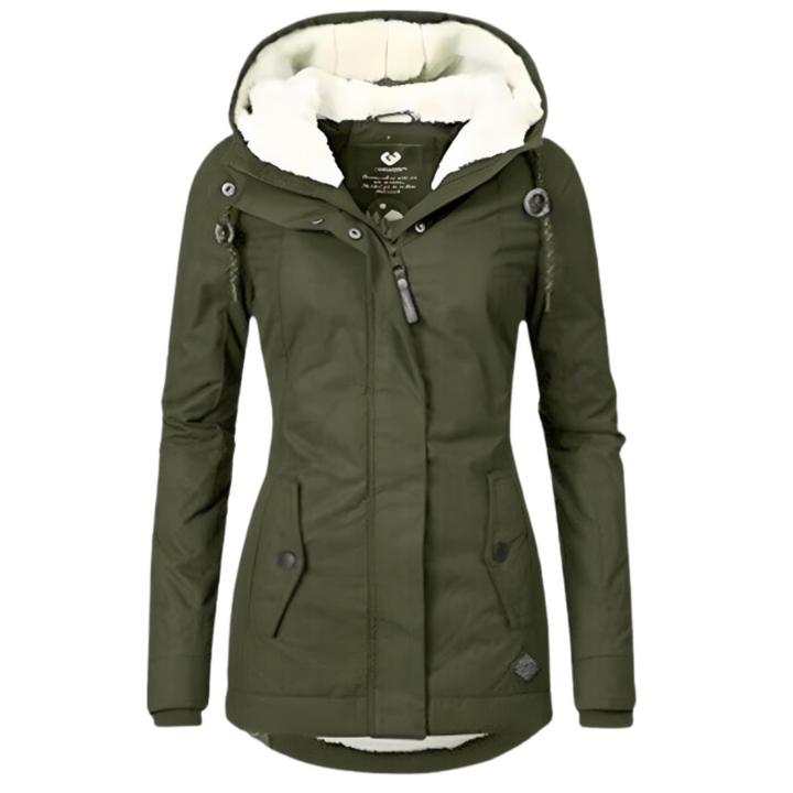 Women's Sherpa-Lined Parka with Adjustable Hood