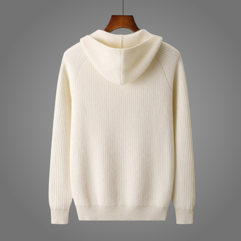 Men's Hooded Knit Cardigan