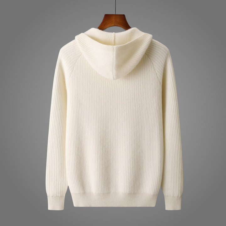 Men's Hooded Knit Cardigan