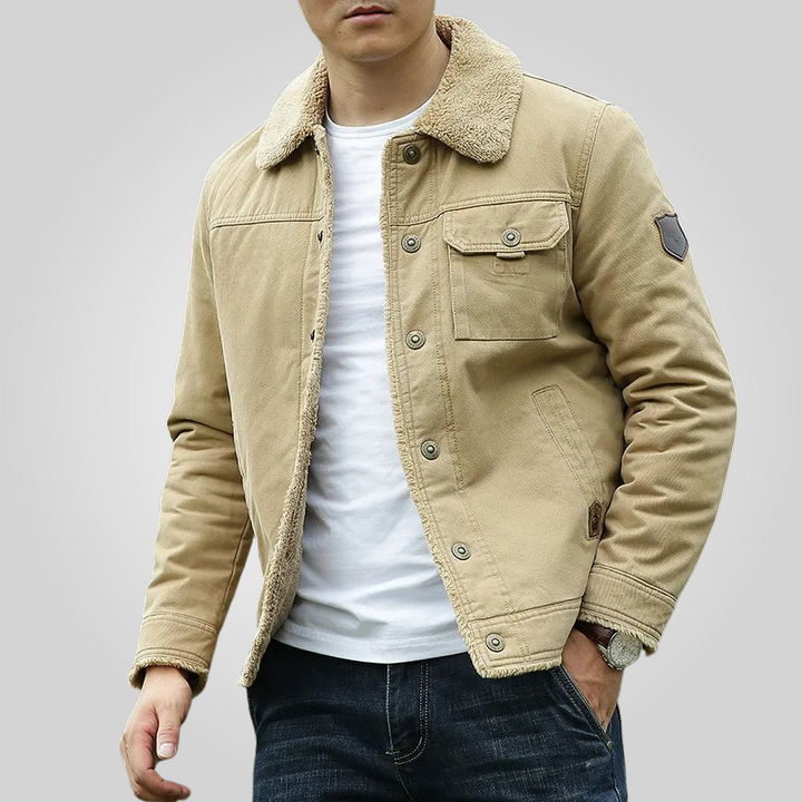 Men's Sherpa Lined Utility Jacket