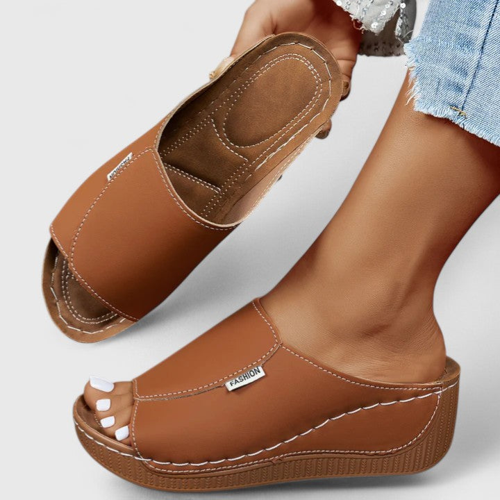 Orthopedic Slip On Wedge Sandals