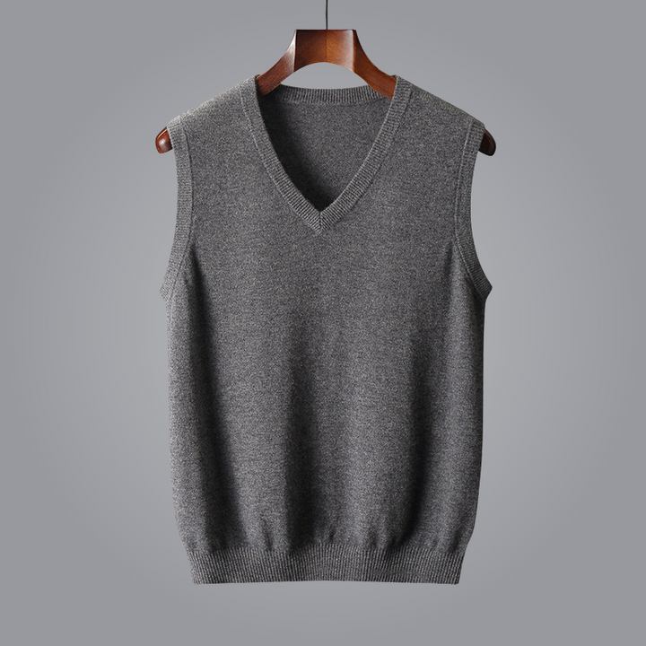Classic V Neck Knit Vest