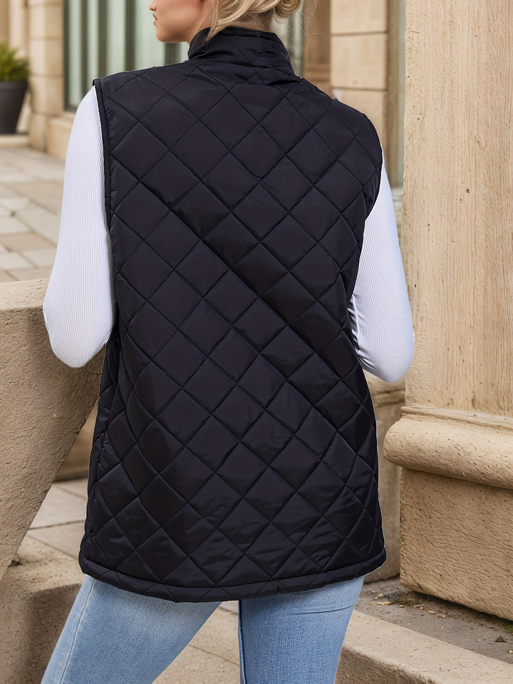 Women's Quilted Zip-Up Puffer Vest
