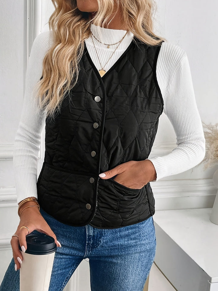 Women's Reversible Sherpa Quilted Vest