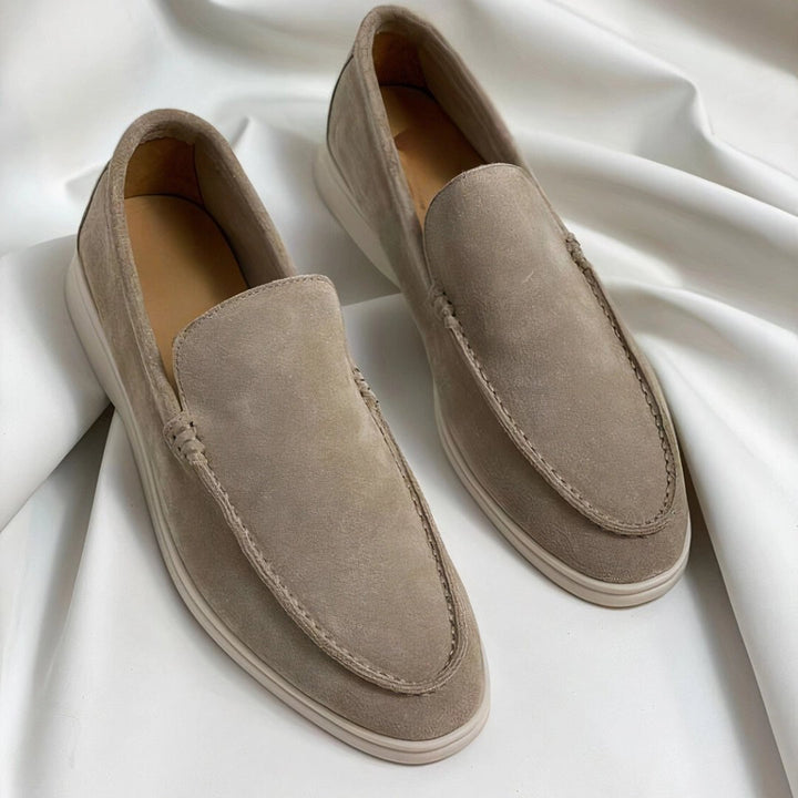 Men's Leather Slip-On Loafers with Comfort Fit