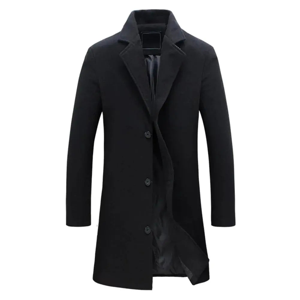 Men's Wool Blend Overcoat Regular Fit