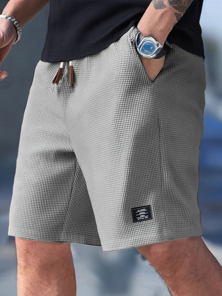 Men's Waffle Knit Drawstring Shorts