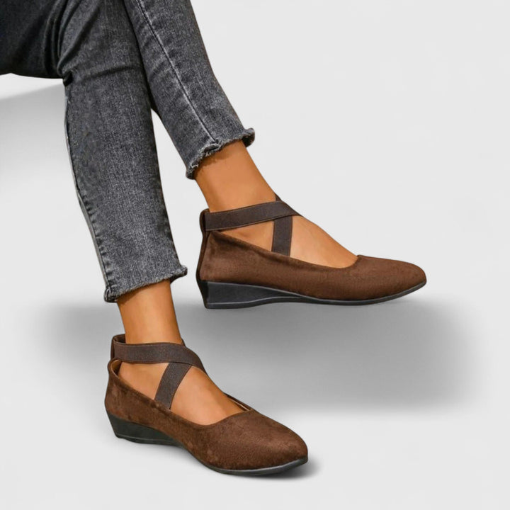 Women's Criss-Cross Strap Slip-On Flats