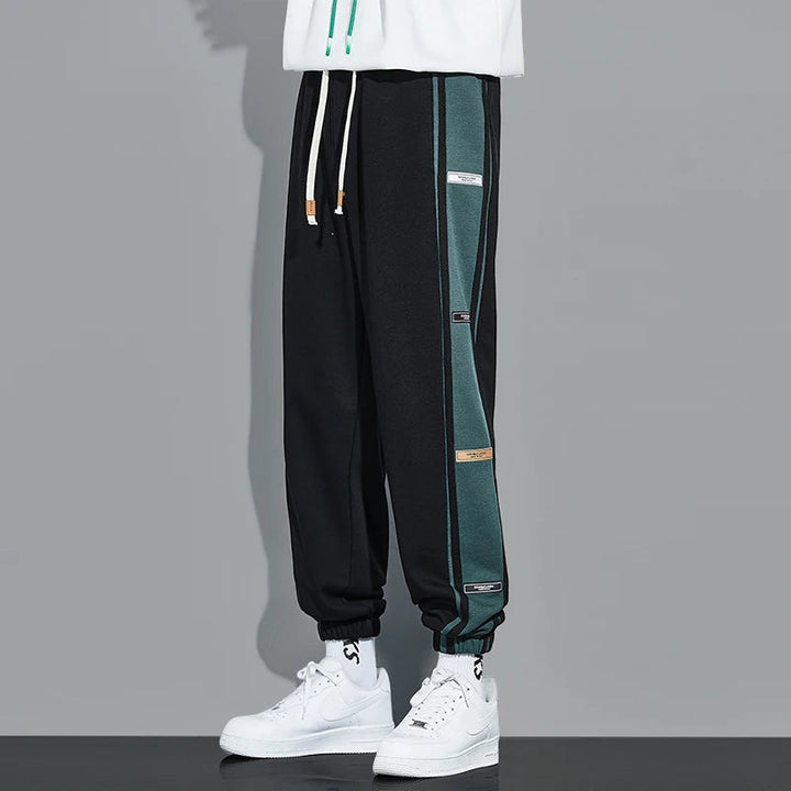 Men's Jogger Sweatpants with Side Stripe Drawstring Waist