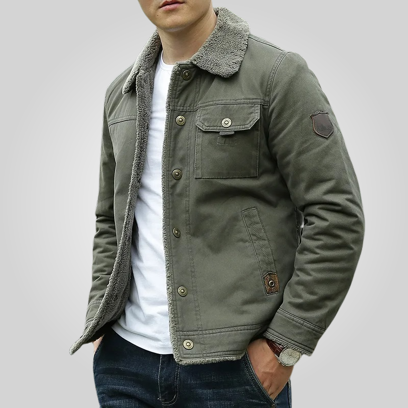 Men's Sherpa Lined Utility Jacket